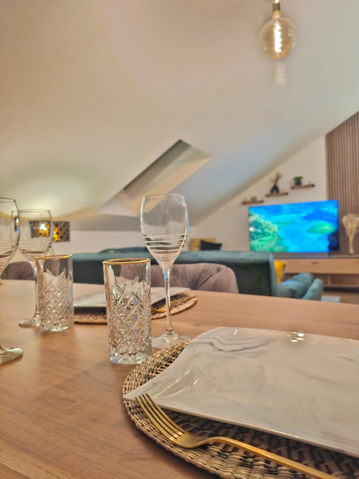 Ferienwohnung Design-Penthouse I 90Qm I Europapark 20 Min I Boxspring I Nespresso I Parking Lahr  Exterior foto